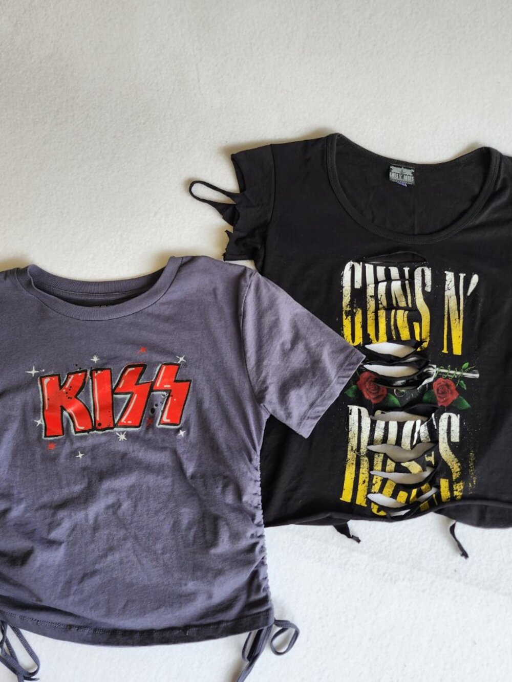 Rock Band Graphic T-Shirt Bundle: KISS & Guns N' Roses